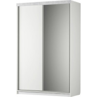 Акцент №26 (Шкаф-купе ФУР.) (белое сияние/цемент светлый) цвет