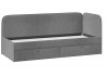 Кровать с мягкой обивкой 900 Молли Тип 1 Микровелюр Scandi Graphite 22