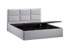 Кровать с ПМ «Стелла» Тип 1 с заглушиной Микровелюр Jercy Silver